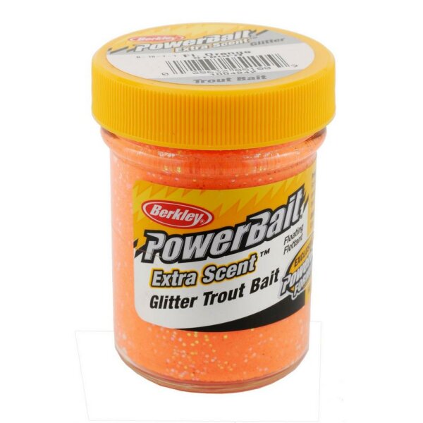 Berkley PowerBait Natural Glitter Garlic Orange