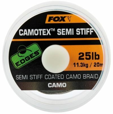 Fox EDGES™ Camotex Semi-Stiff Coated Camo Braid - 20M