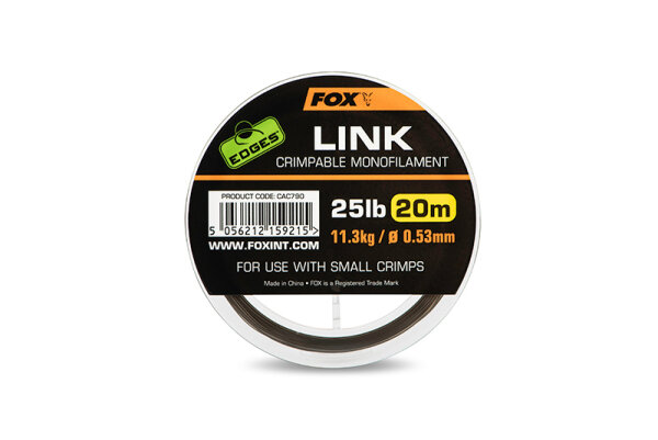 Fox EDGES™ Link Crimpable Monofilament 20 m
