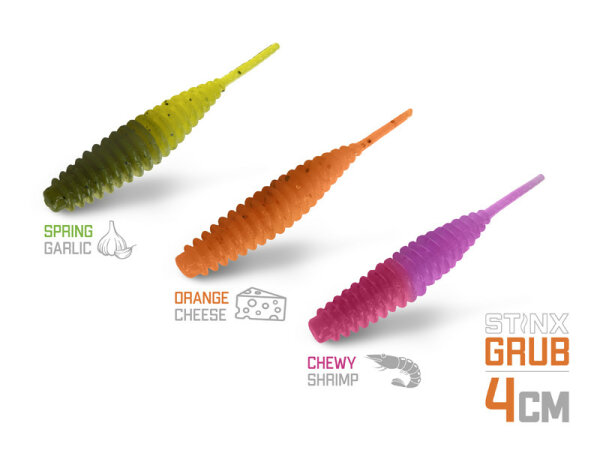 Delphin Gummiköder UV StinxGRUB  4cm